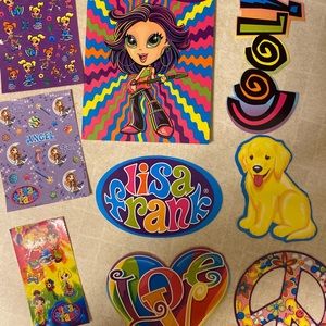 Vintage Lisa Frank‎ Bundle Stickers Book Cutouts Rockstar Girl Casey Y2K Kidcore